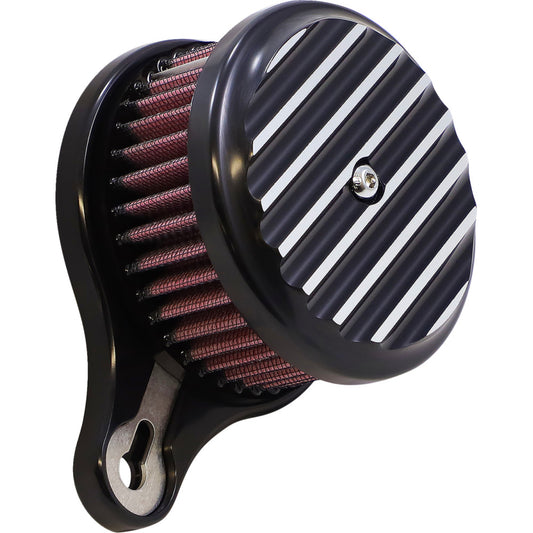2008-2017 for Harley Fat Bob FXDF JOKER MACHINE Fin Air Cleaner Black Twin Cam