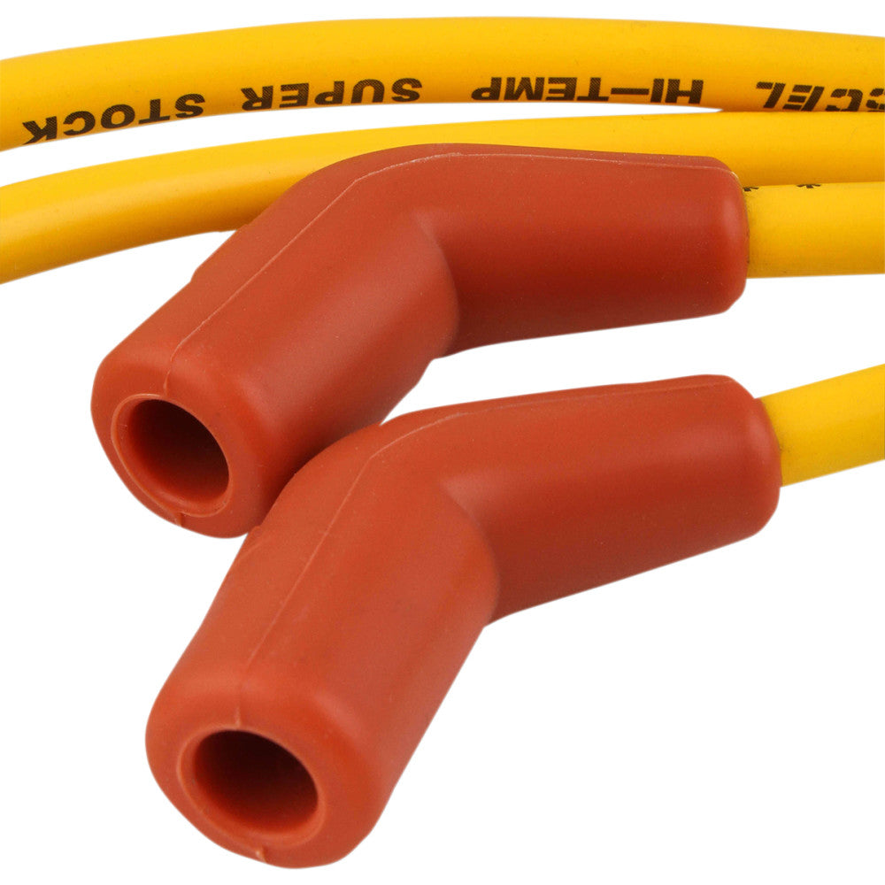 18-'19 for Harley FLDE ACCEL 8Mm Wires Softail `18-Up Yellow 274-0087
