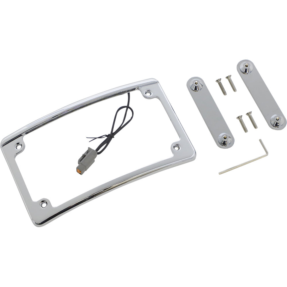 2015-2019 for Harley CVO Street Glide FLHXSE LED License Plate Frame CVO Chrome