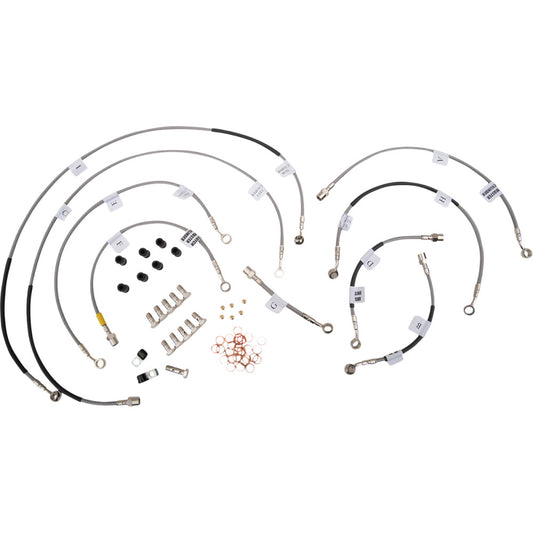 2012-2018 for Yamaha XT 1200 Z Super Tenere ES GALFER Brake Line Stainless Steel