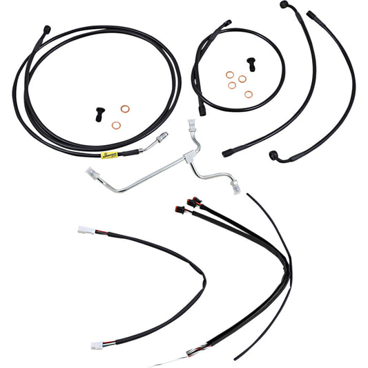 2017-2019 for Harley Street Glide EFI FLHX Control Kit 15" Ape Hanger Handlebars