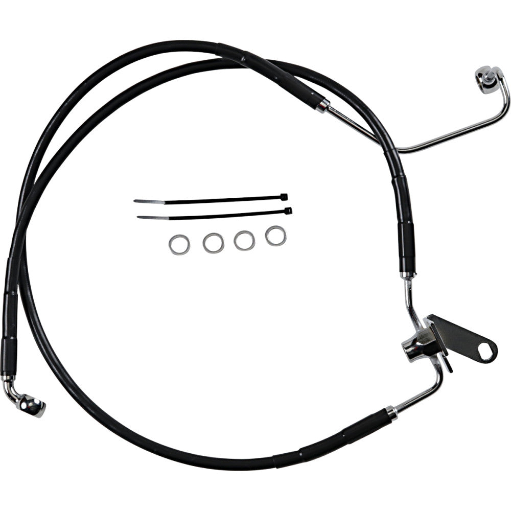 04-05 for Harley FXST/C/S, 04-06 FLST/C/S/F DS Ext Rear Brake Line Kit +2