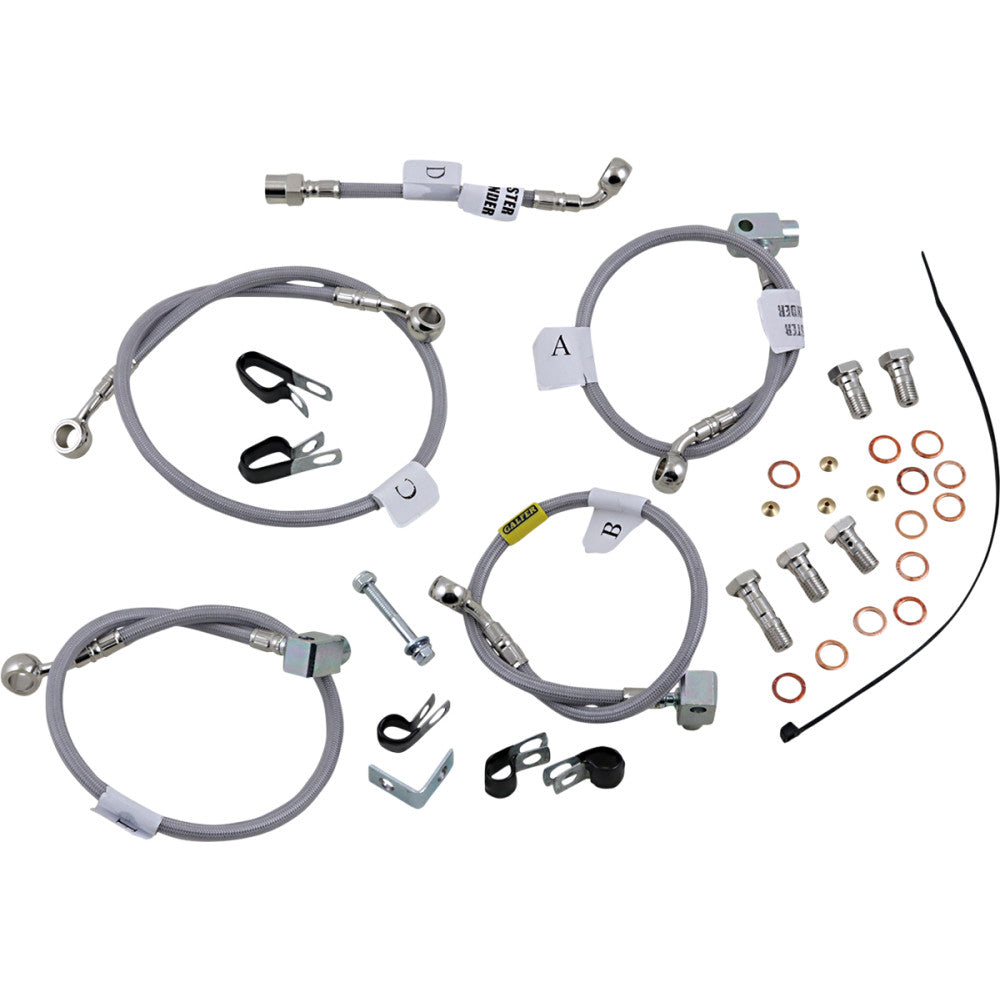 2009-2016 for Honda CBR1000RR ABS GALFER Brake Line Stainless Steel FK003D716-5