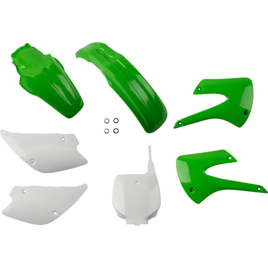 01-09, 11-12 for Kawasaki KX 85 Replacement Body Kit OEM Green/White KX85