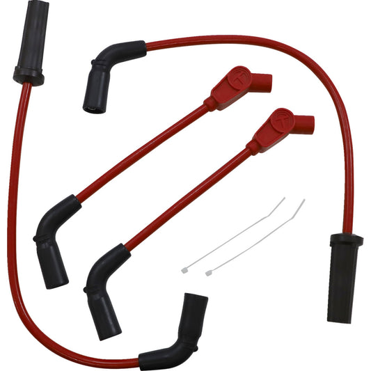 18-21 for Harley Softail Fat Bob 114 FXFBS SUMAX Spark Plug Wire 8 mm Red 30238