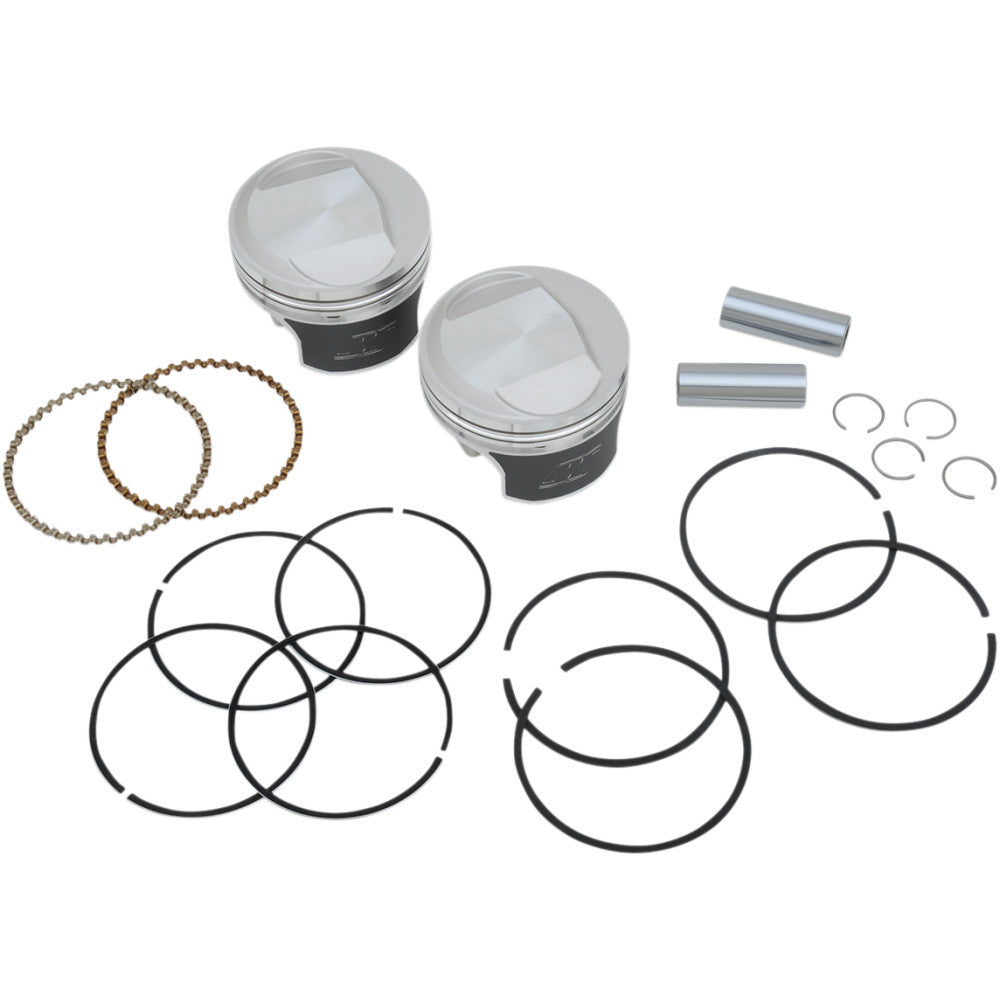 84-'98 for Harley FLHTC Tracker Piston Kit Evo Dome Big Twin 1340 10:1 +.030