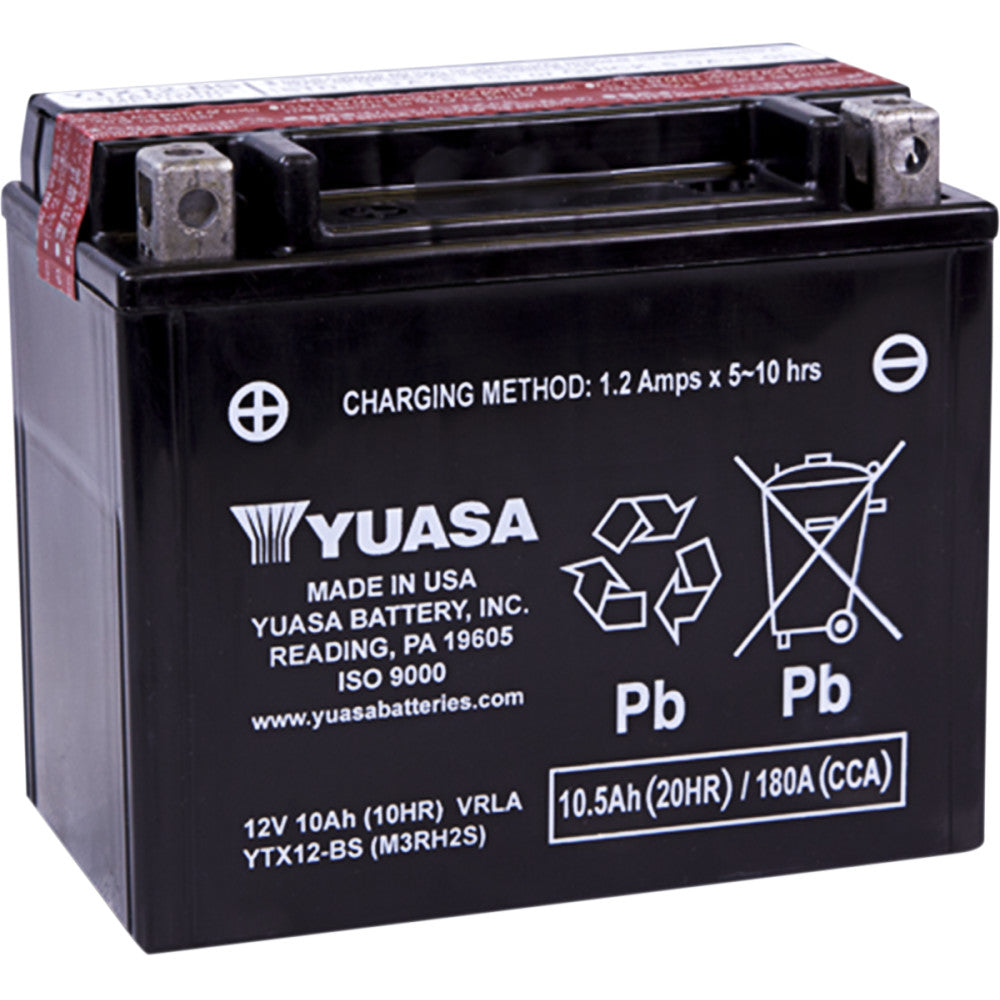 2009-2020 for Vespa GTS 300 YUASA AGM Battery YTX12-BS .60 L YUAM3RH2STWN