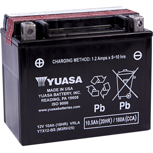 2009-2020 for Vespa GTS 300 YUASA AGM Battery YTX12-BS .60 L YUAM3RH2STWN